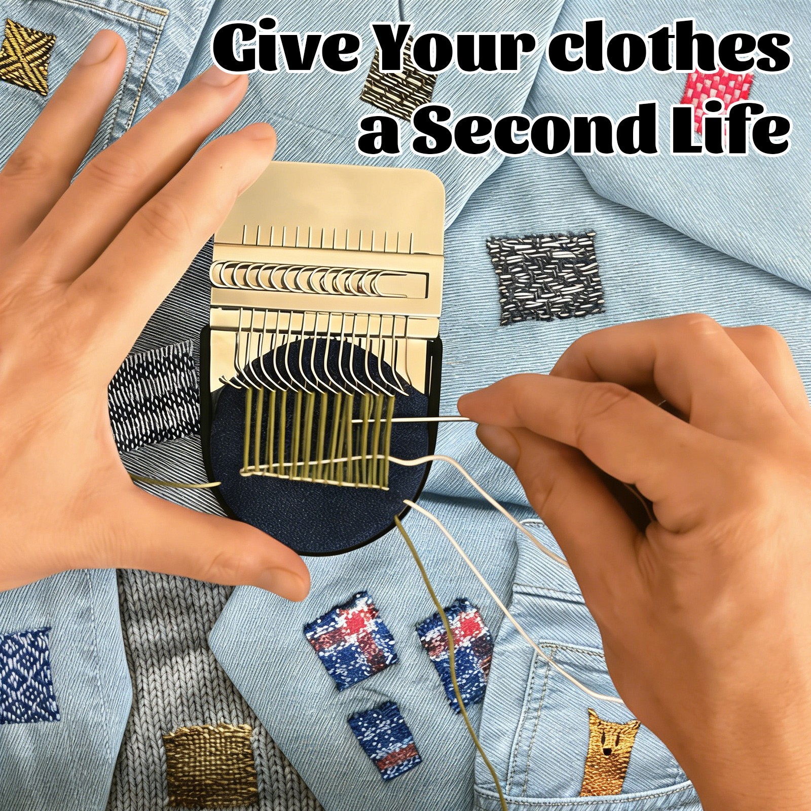 Knit Patch Make 2.0 Kits,and Stubborn Stains Into Beautiful (#A-36 threads)