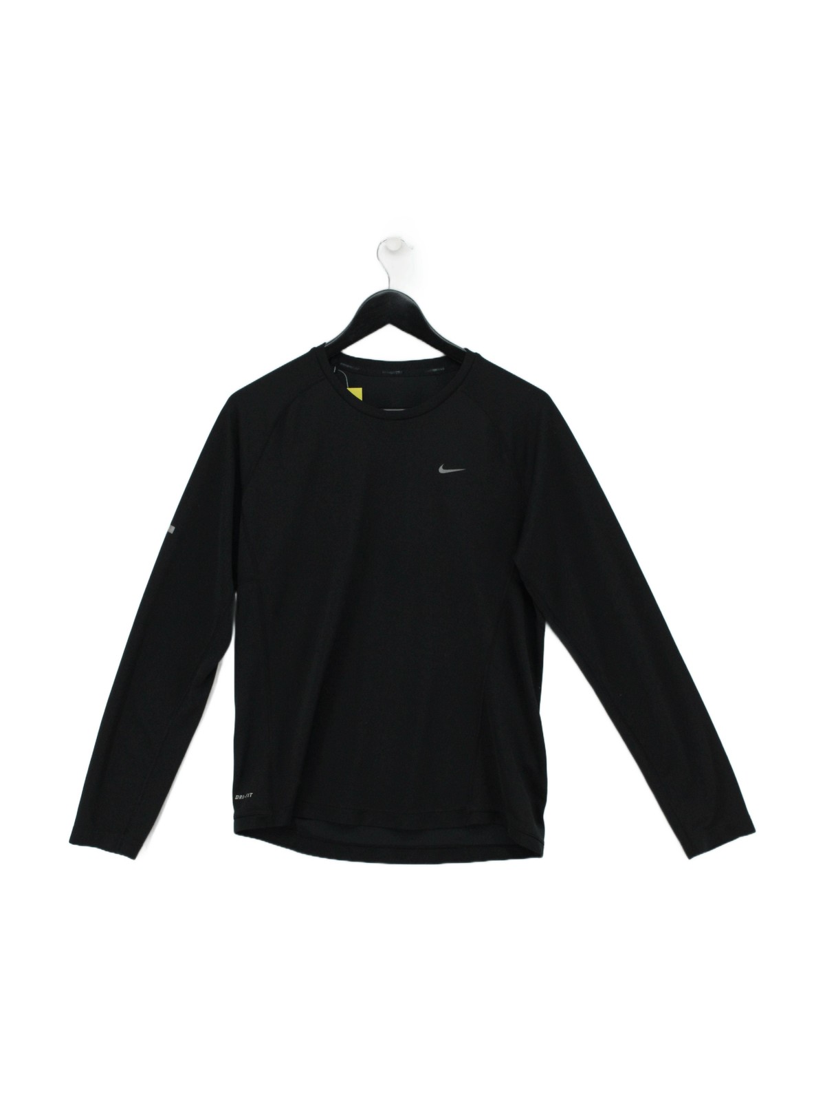 Nike Men's T-Shirt M Black 100% Polyester Round Neck Basic
