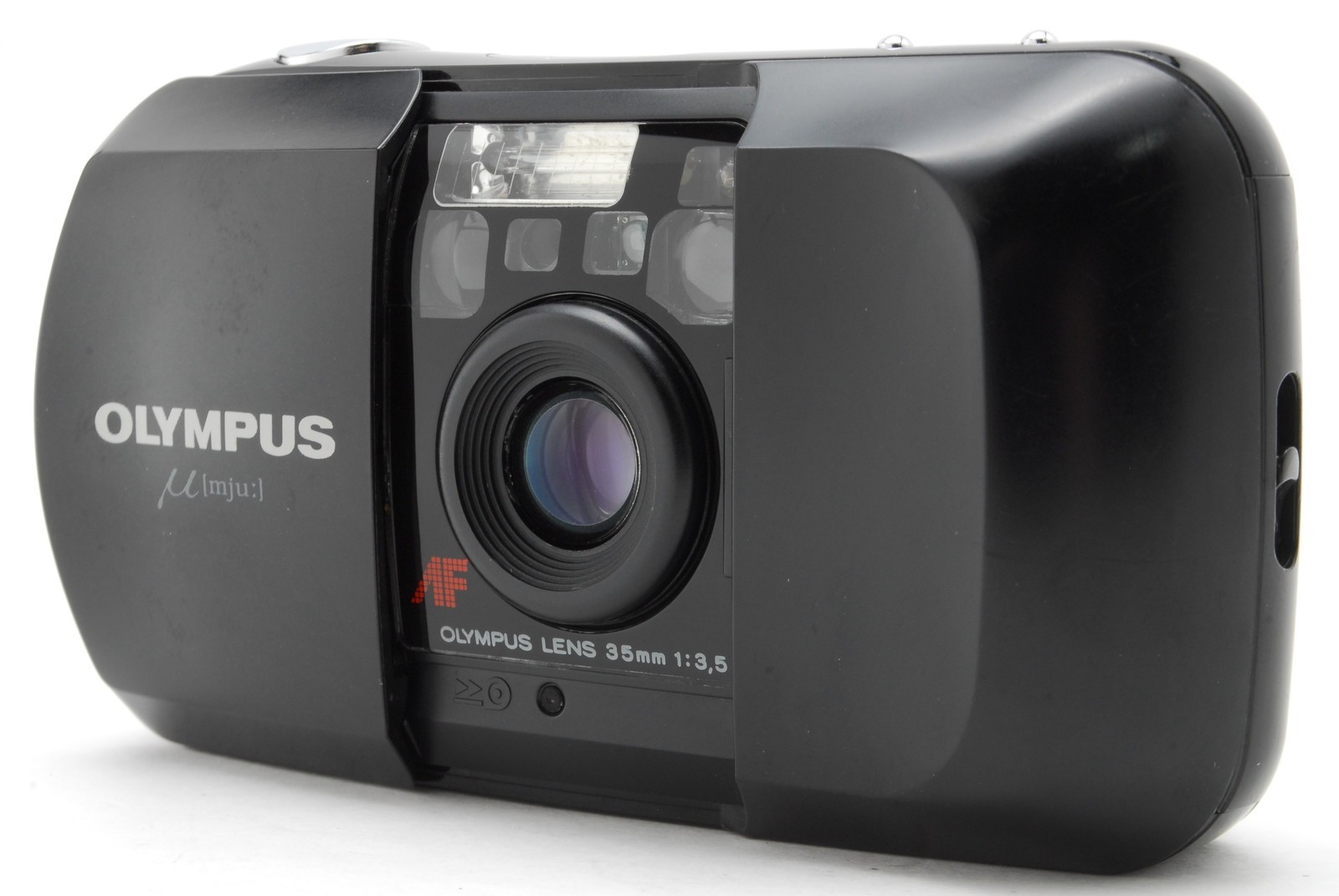 [N MINT+++] Olympus mju μ Stylus 35mm F3.5 Black Point & Shoot Film Camera JAPAN