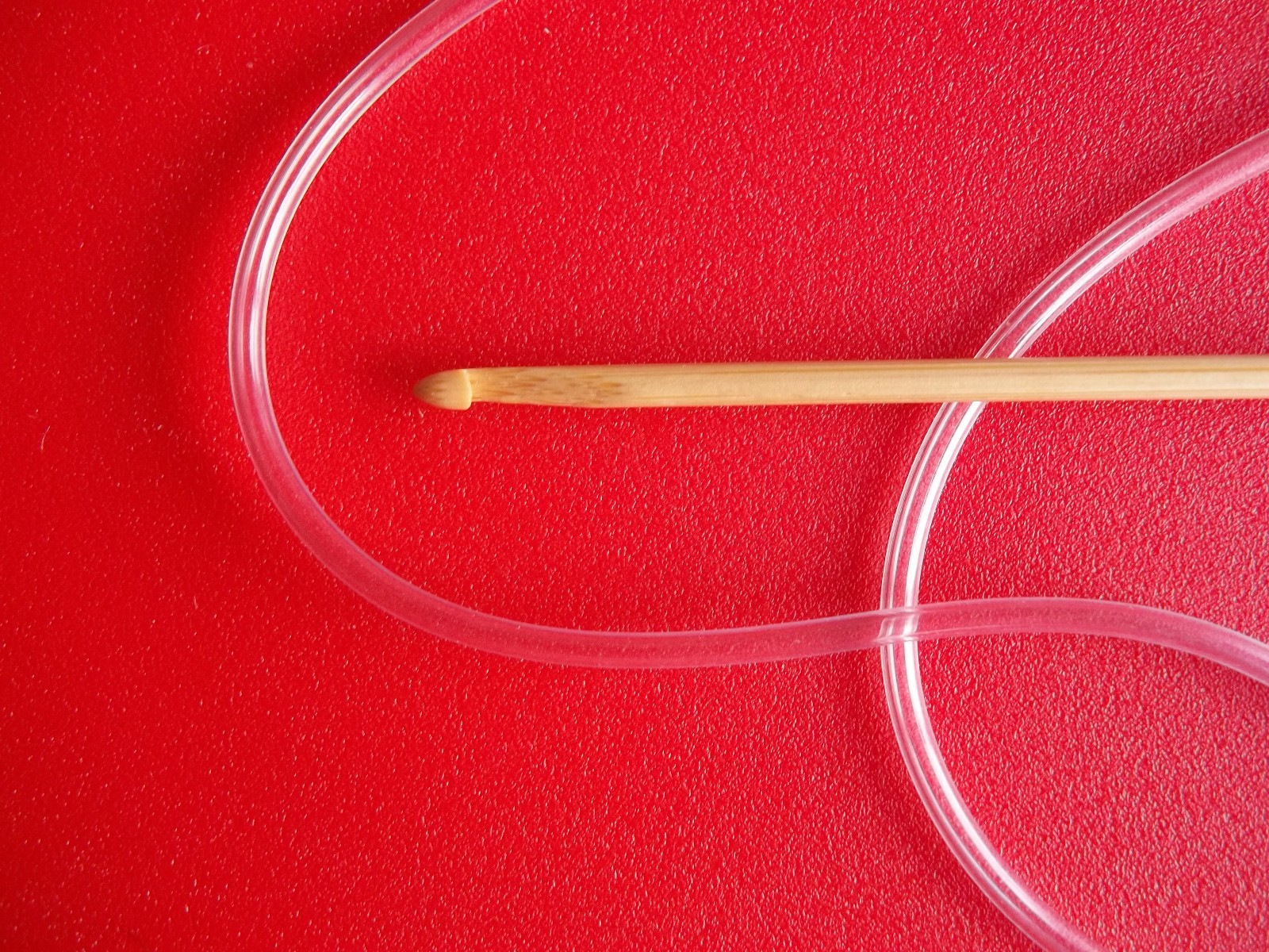 Afghan crochet hook/needle, bamboo, 41" long