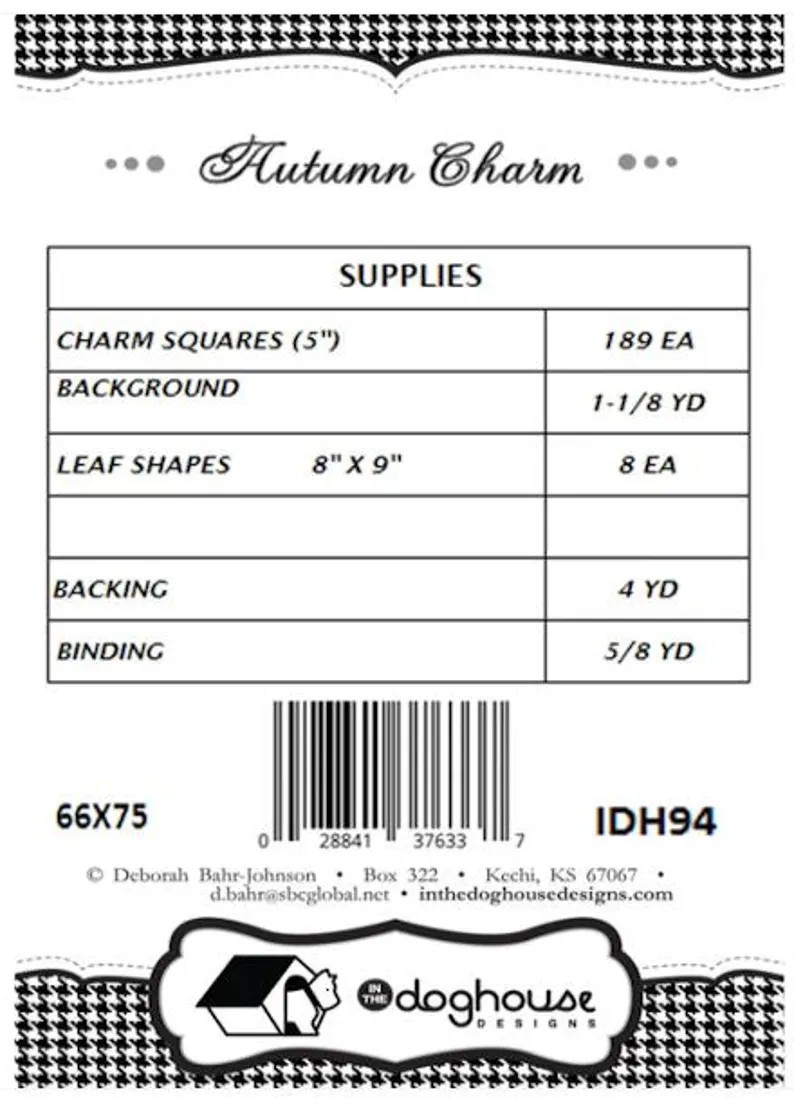 Bundle of 3 Charm Friendly quilt patterns from our closed shop