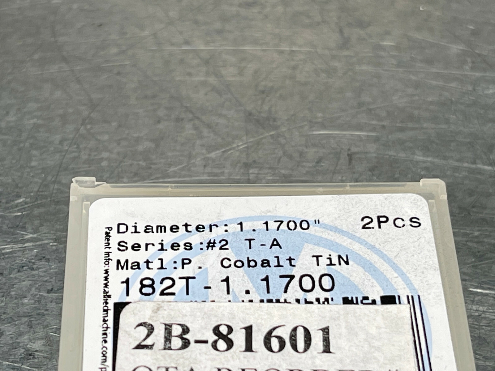 (2) AMEC 1.17" Spade Drill Insert Cobalt #2 T-A Allied 182T-1.1700