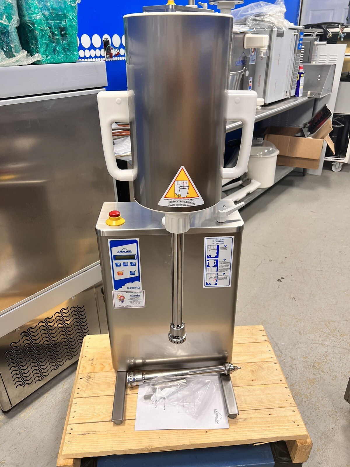 Carpigiani TURBOMIX blender frozen Kitchen pastry Gelato Ice Cream W/ 2 Cutters