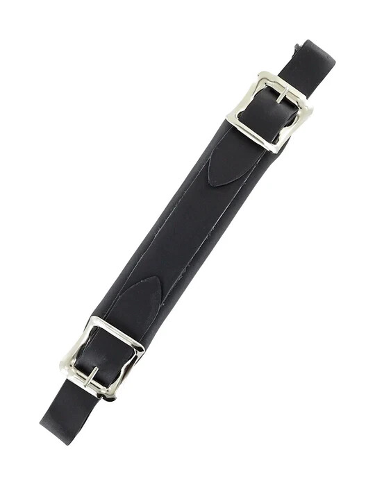 Reinforced Leather Emergency Replacement Handle Buckles onto Instrument case Blk