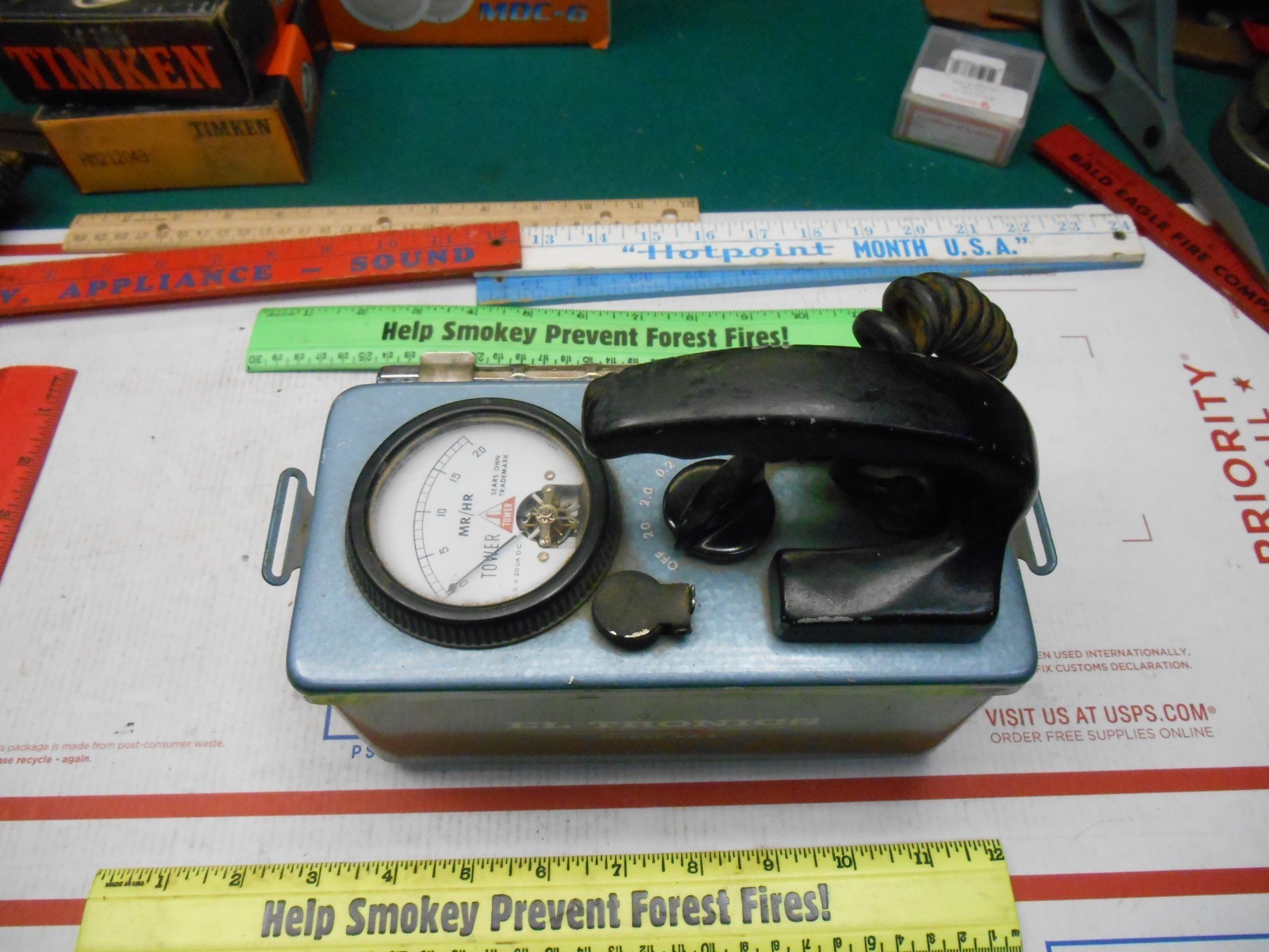 Vintage Sears Tower Geiger Counter 1950’s Radiation Detector. model number PR-5