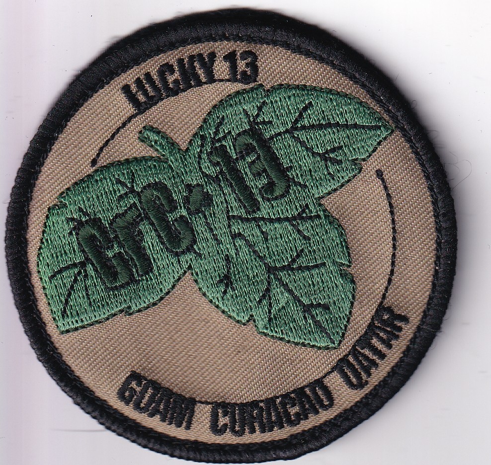 CFC-13 Lucky 13 Guam Curacao Qatar patch US Navy Aviation