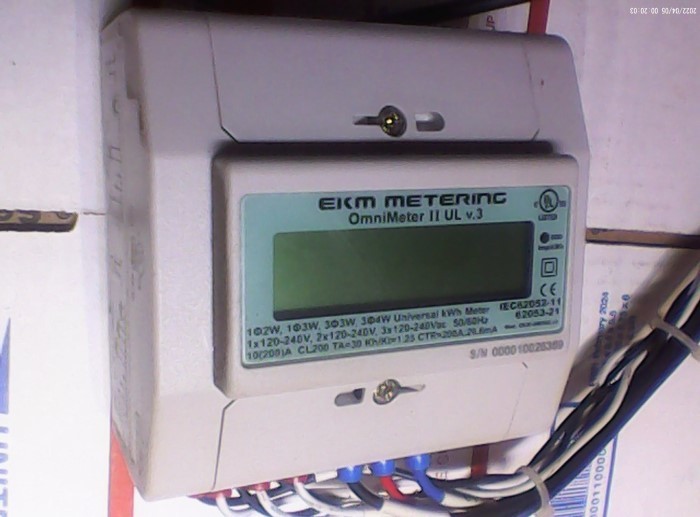 EKM Metering Device Omnimeter II v.3 Universal KWH Meter 1 phase or 3 phase