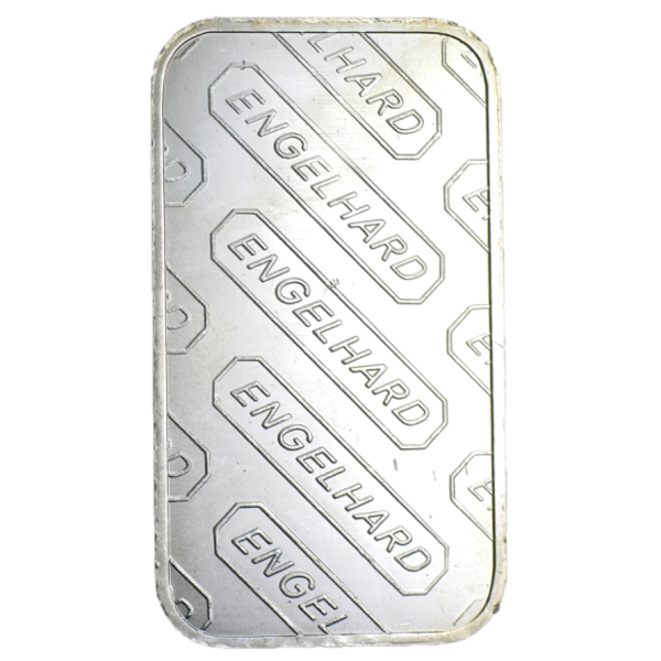 Engelhard 1 oz .999 Fine Silver Bar - Large/Wide "E" or "E"+"MC" - our choice