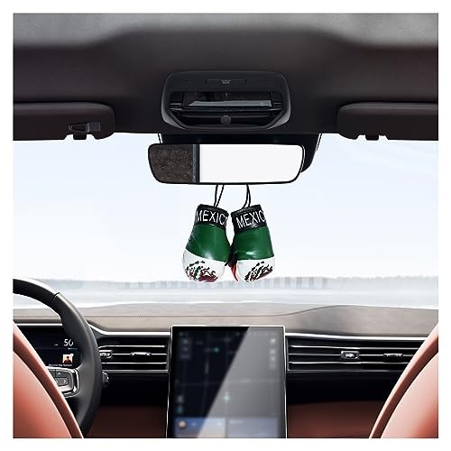 Kewucn 1 Pair Mini Boxing Gloves for Car Mirror, Miniature Punching Mexico