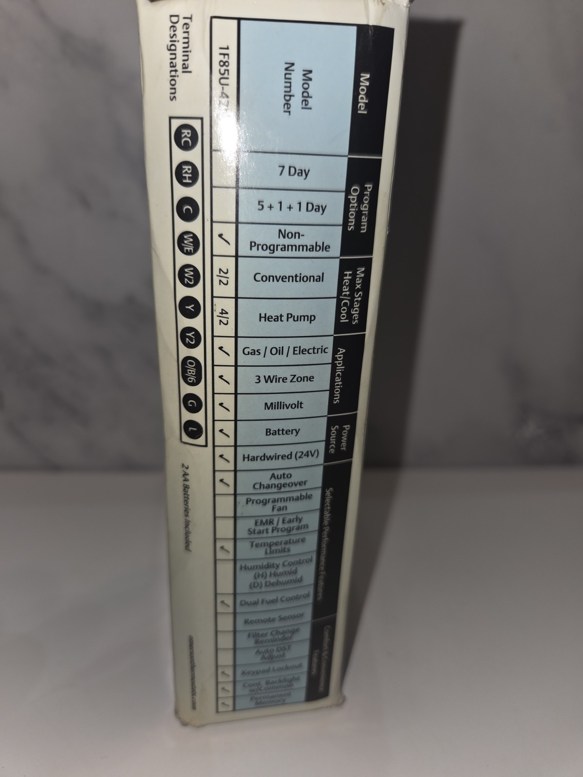 Emerson 1F85U-42PR 80 Series Thermostat 4H/2C Programmable Wall Mount