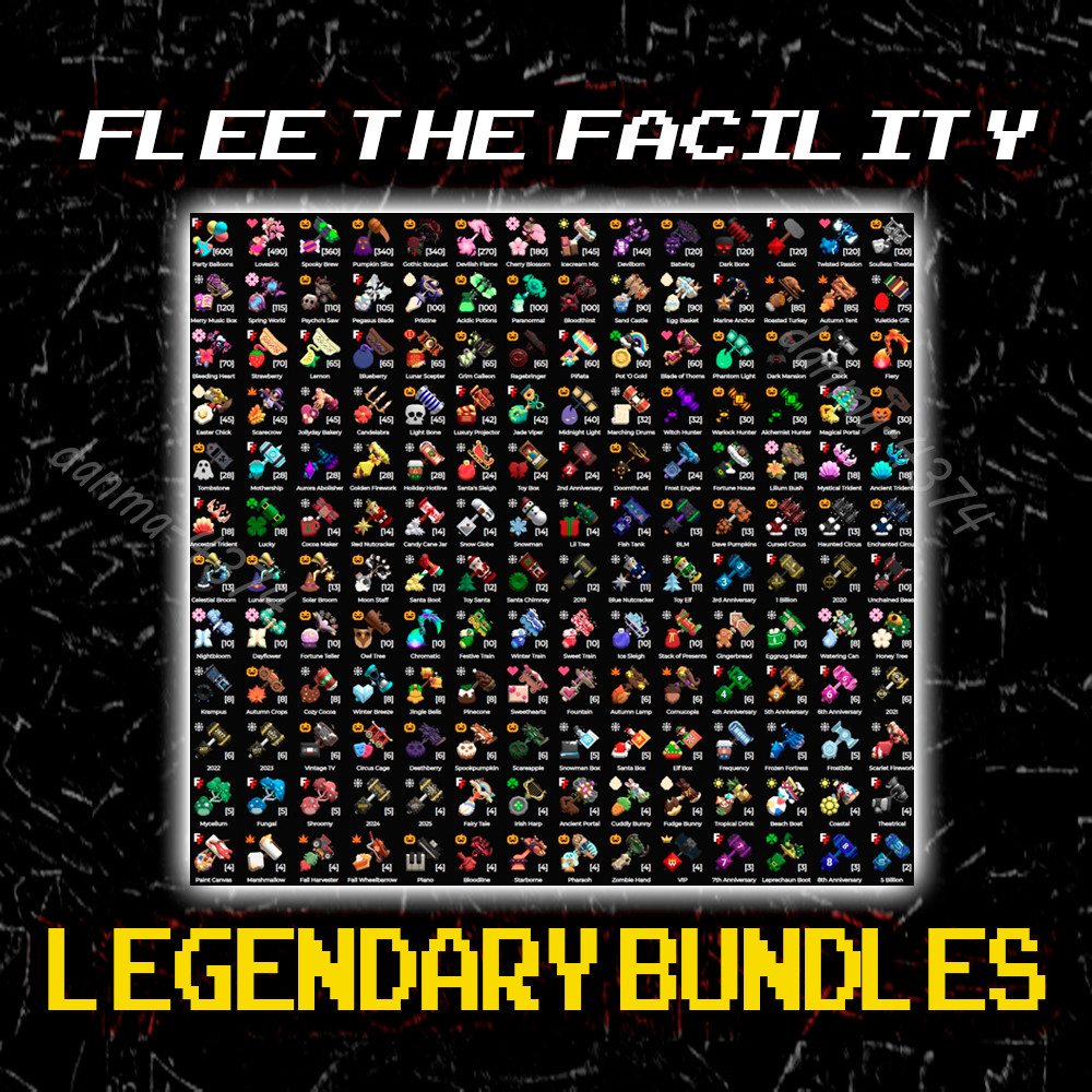Flee The Facility - All Legendary Bundles - FTF Legendary