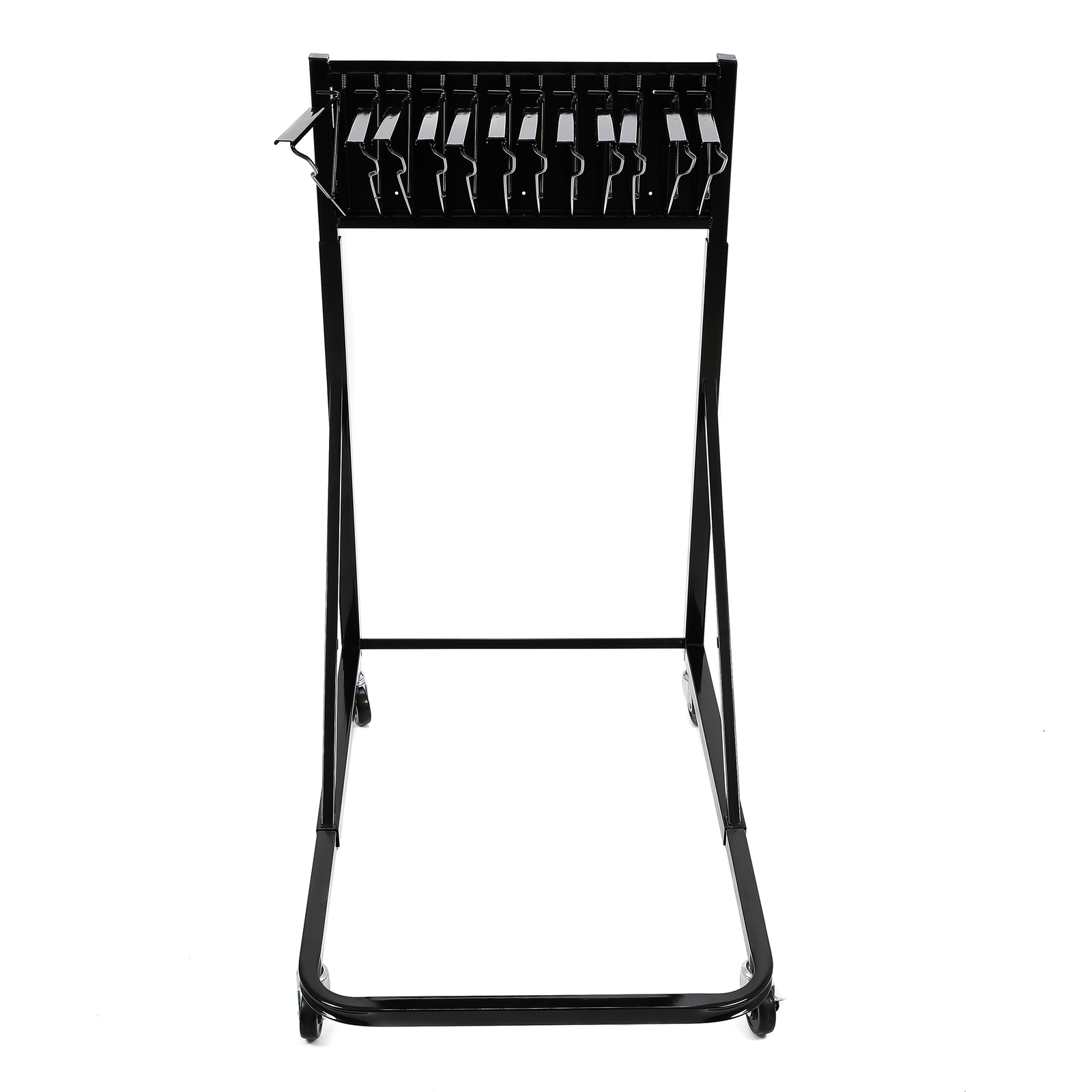 Mobile Blueprint Holder Storage Rack Hanging Poster Display w/12 Bracket 240 lbs