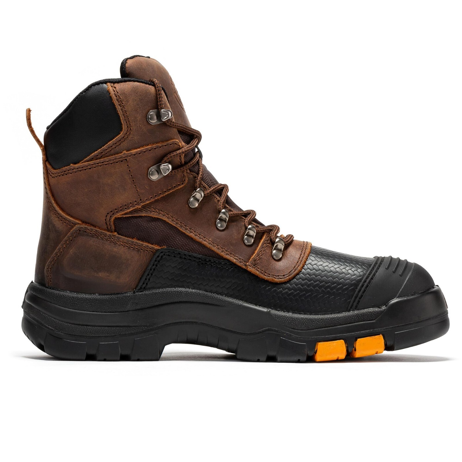 RR Men's Waterproof Steel Toe  Work Boots, 6" Lace Up Ankle Support EH  Boots