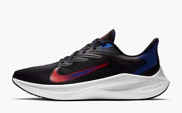 Nike Zoom Winflo 9.5 Men's sneakers - Black Chile Red Racer Blue. New w/o box