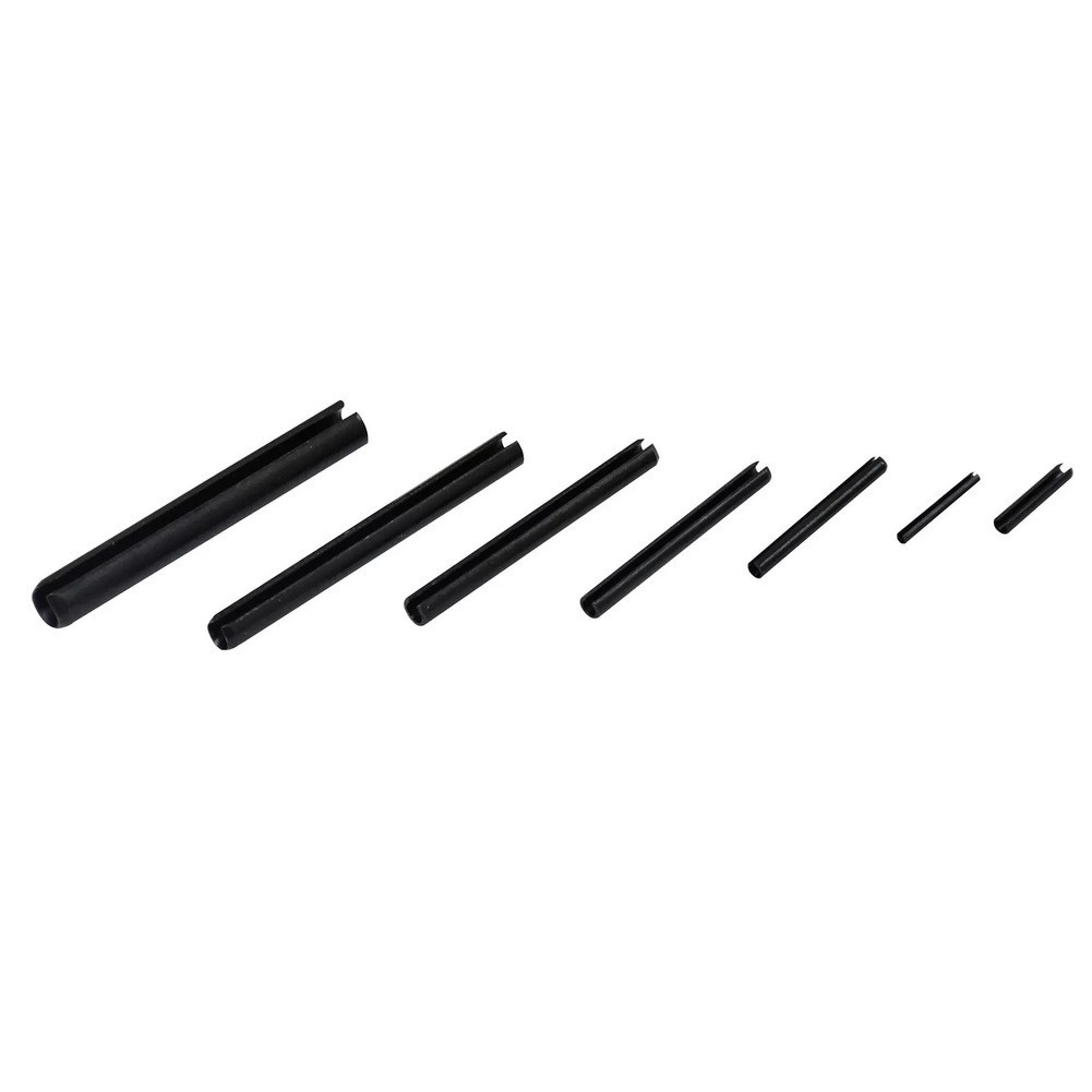 120pcs Carbon Steel Spring Pins Hollow Cylindrical Pin Set for Positioning