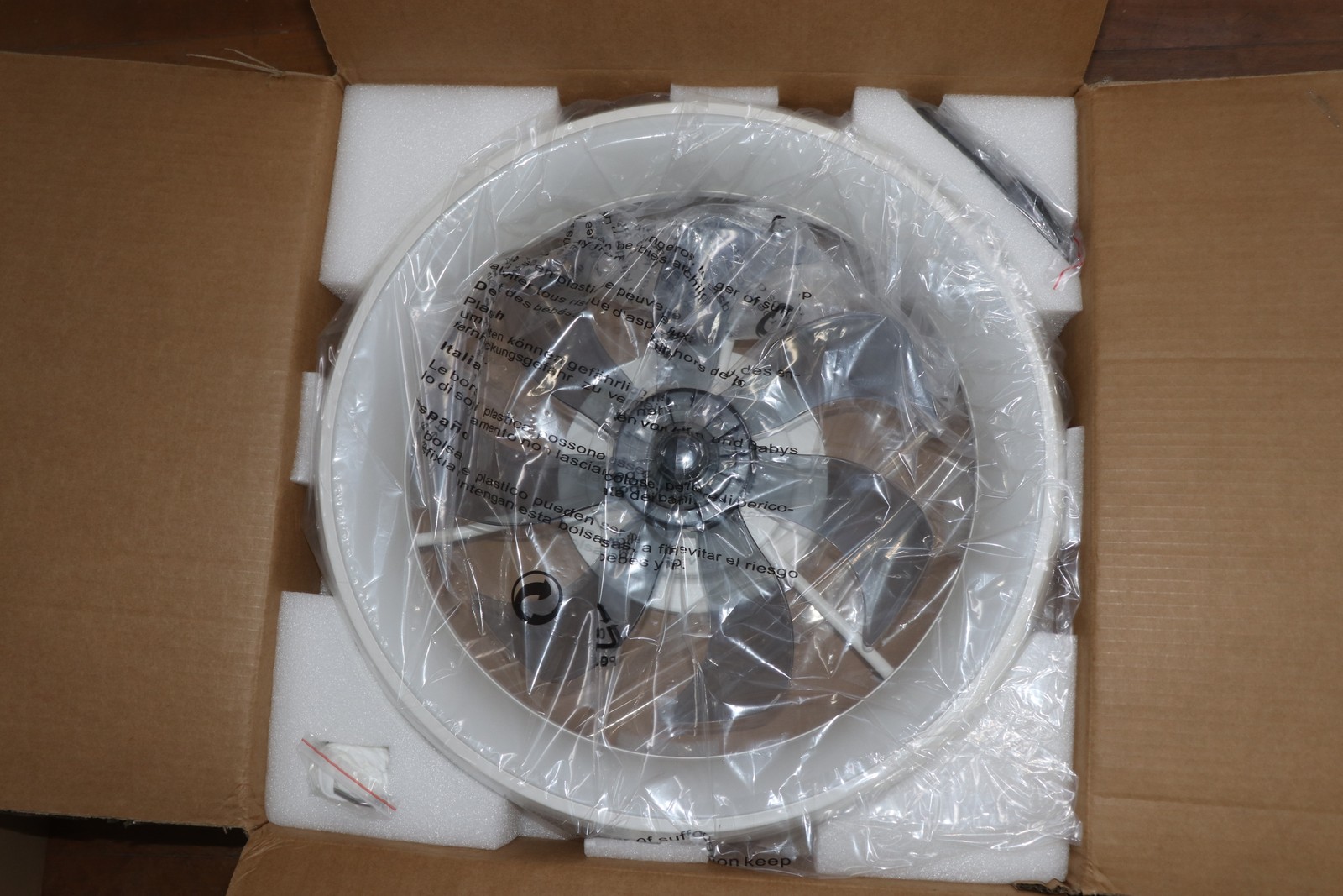 Indoor Flush Mount Ceiling Fan White 20" Y1095-WH