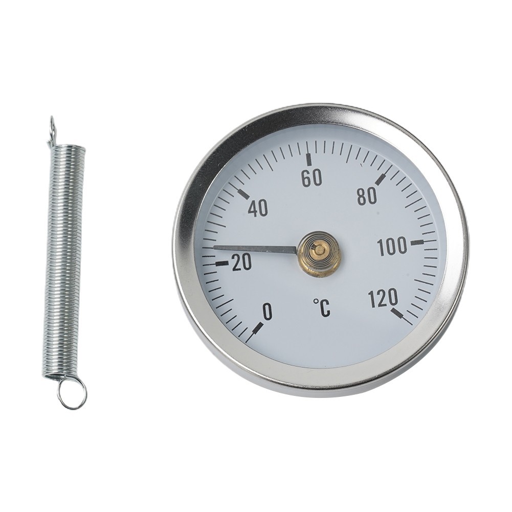 Pipe Thermometers 0-120?? Analog Clamp-on Heating Pipe Industrial Pipeline