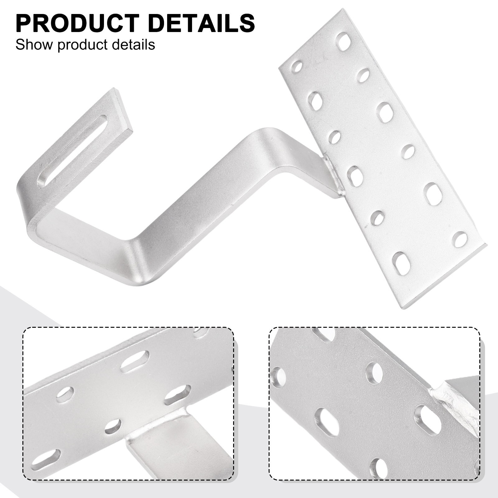 Solar Panel Bracket Roof Hook Side Mounting Accessories Stainless Steel
