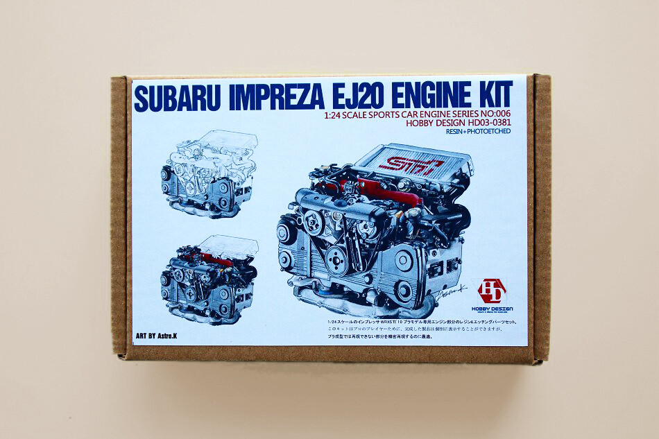 Hobby Design 1/24 Impreza EJ20 Engine kit (Resin+PE)
