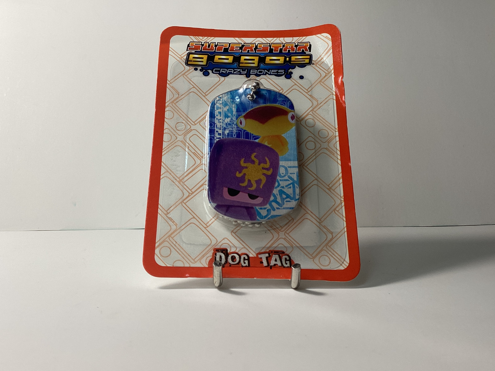 Sealed Gogos Crazy Bones Dog Tag Necklace Superstars Sealed 2010 UK Rare