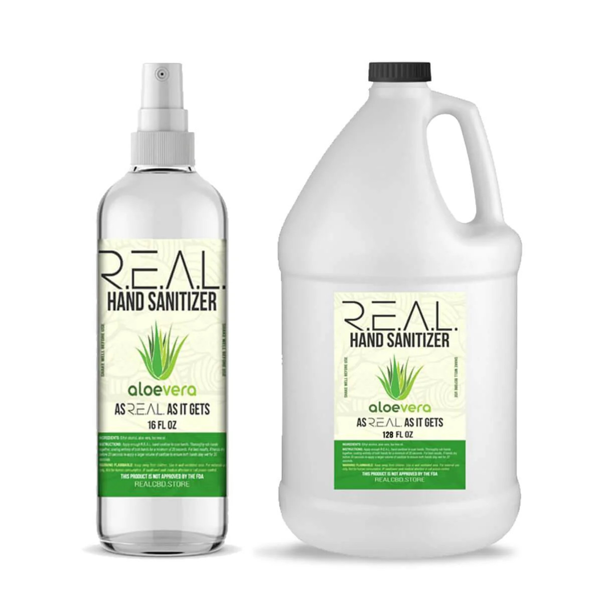 R.E.A.L - Liquid Hand Sanitizer - 1 Gal Hydroponic Indoor Garden