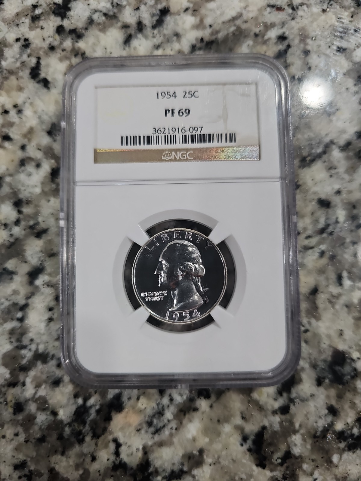 ULTRA RARE!!! 1954 25C "TOP POP" PF 69 NGC CERTIFIED "WAY UNDER VALUE!!!!"