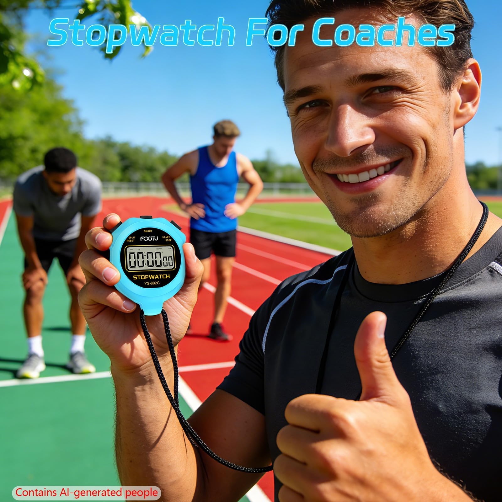 Digital Simple Stopwatch Timer, No Bells, No Alarm, Simple Basic Operation, S...