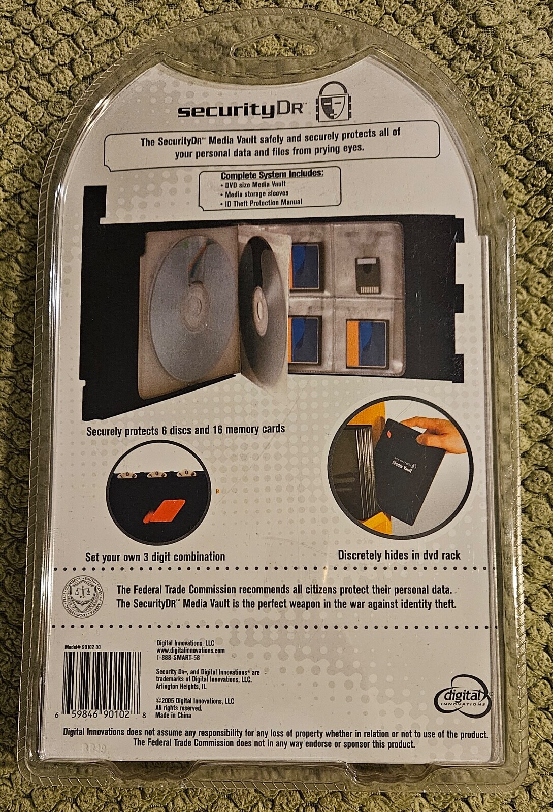 Security Dr Media Vault Locking Case for Digital Media - SET YOUR OWN CODE
