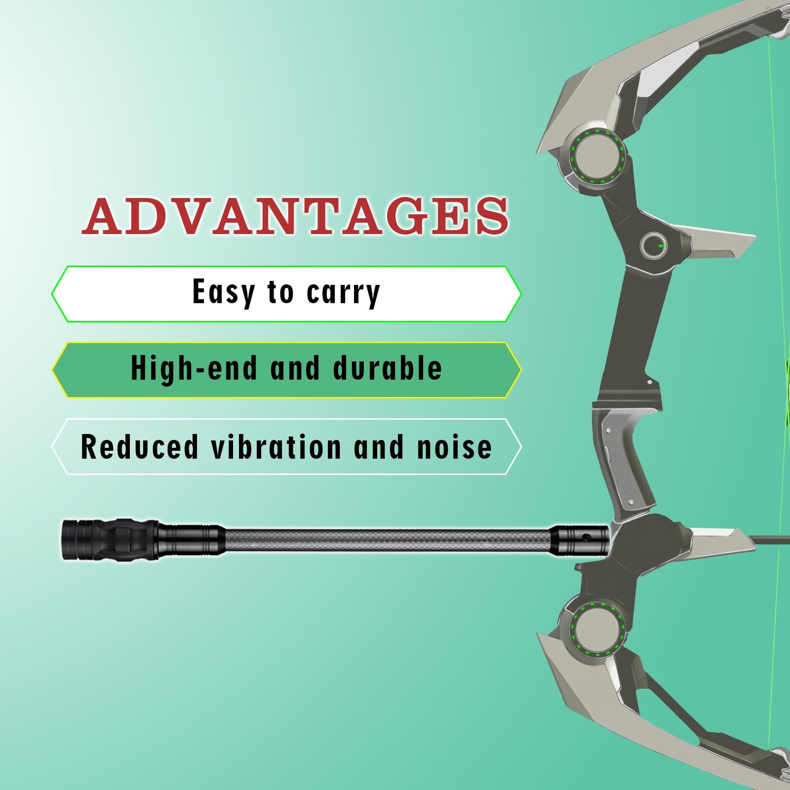 Archery Compound Bow Stabilizer Quick Disconnect Mounting Adapter– Adjustable...