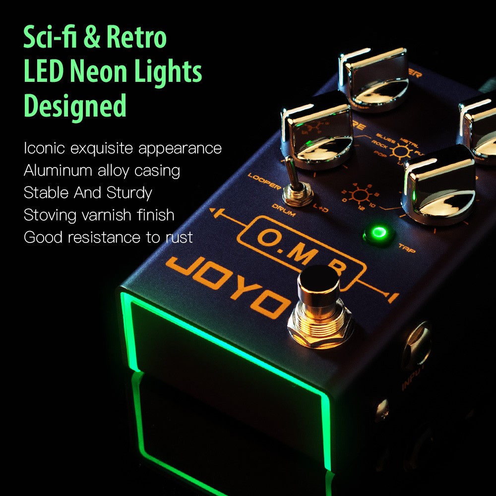 JOYO Looper Cycle & Drum Machine Guitar Effect Pedal Recording Mode Multi Effect