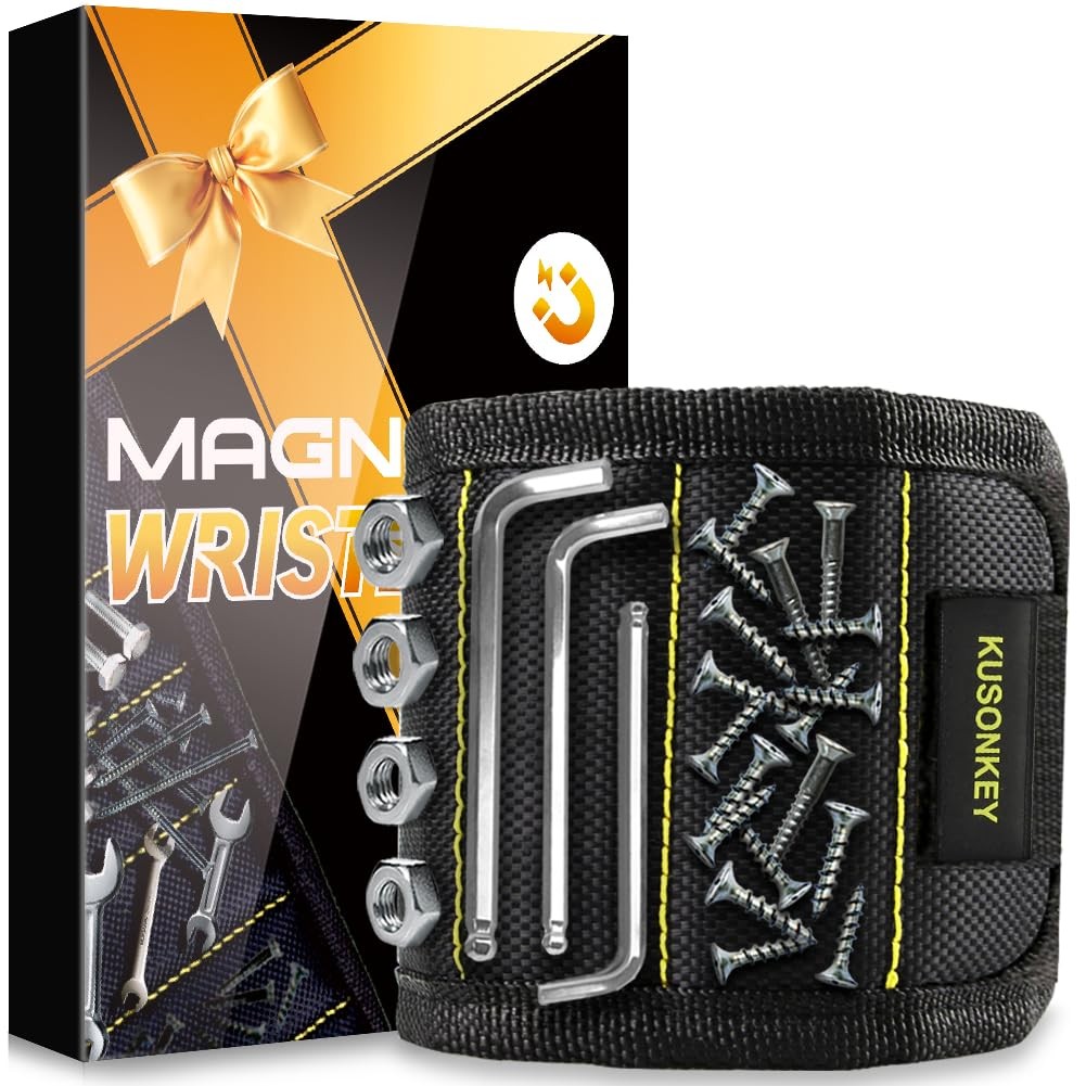 Father's Day Gifts from Daughter Wife Son,KUSONKEY Magnetic Wristband Tool Gi...