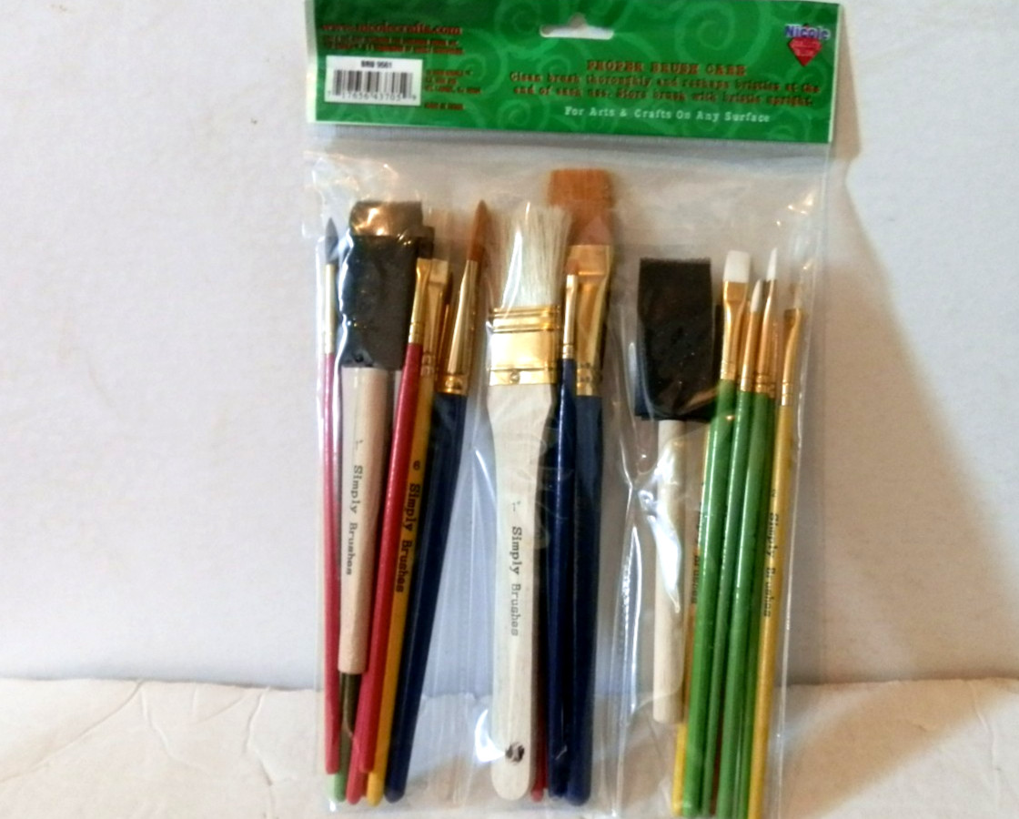 Simply Brushes 25pc All Purpose Hobby & Craft Paint Brush Value Pack