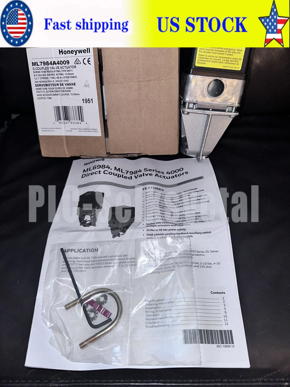Honeywell ML7984A4009 Linear Stroke Valve Actuator