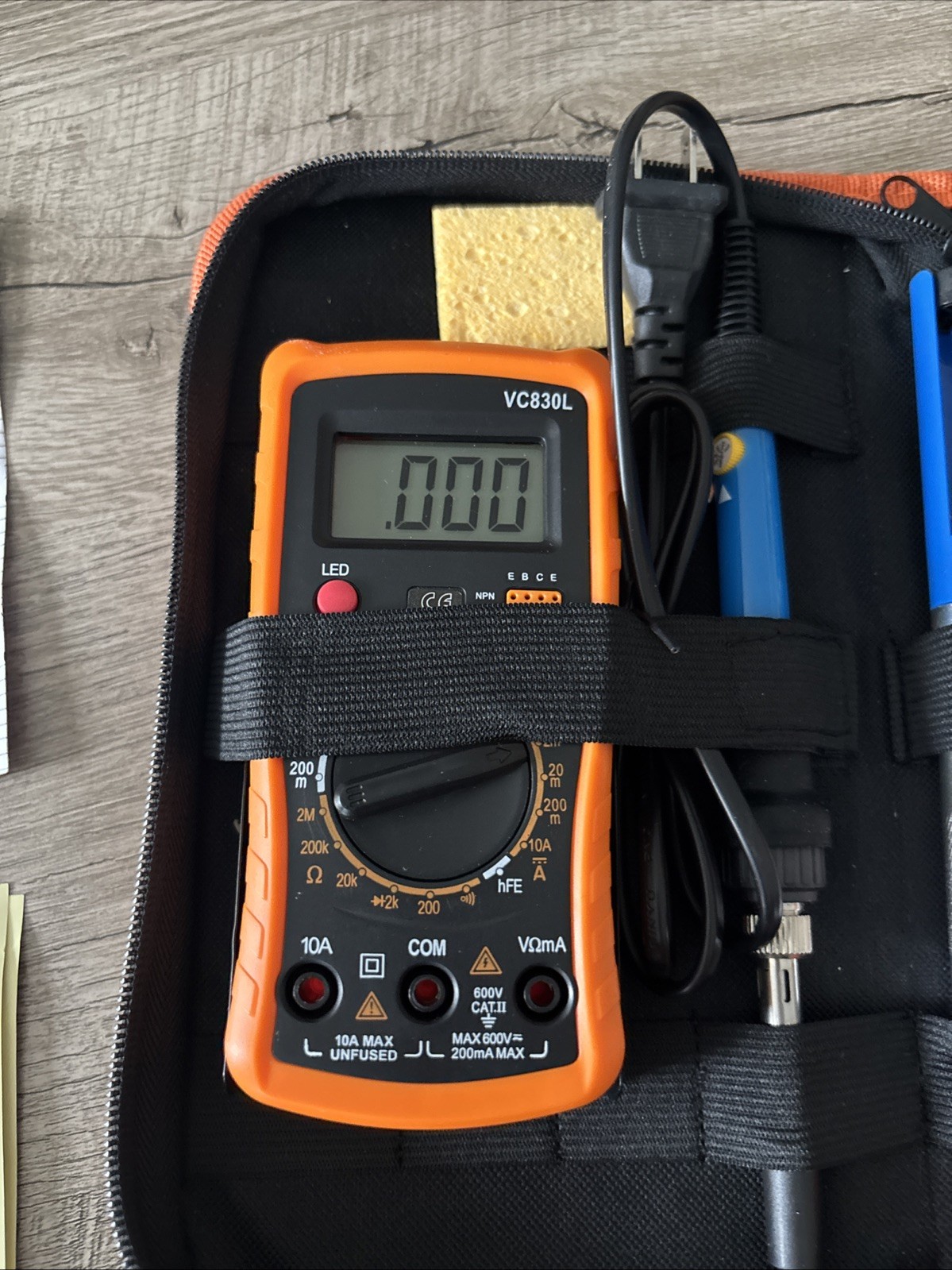 VC830L Digital Multimeter Display TEST AC/DC SOLDERING GUN TOOL KIT