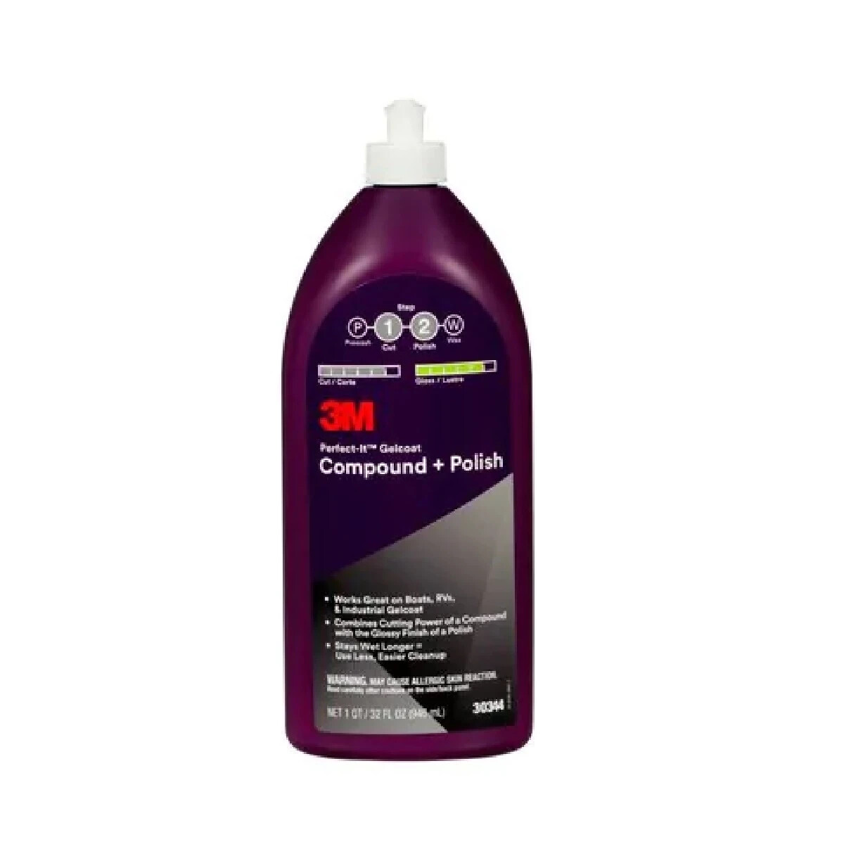3M 30344 Perfect-It Gelcoat Compound with Polish - 32 oz