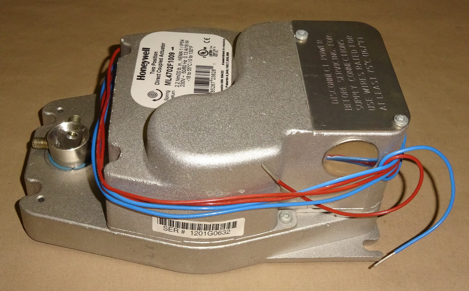 Honeywell ML4702F1009 Actuator 230VAC Two Position NEW