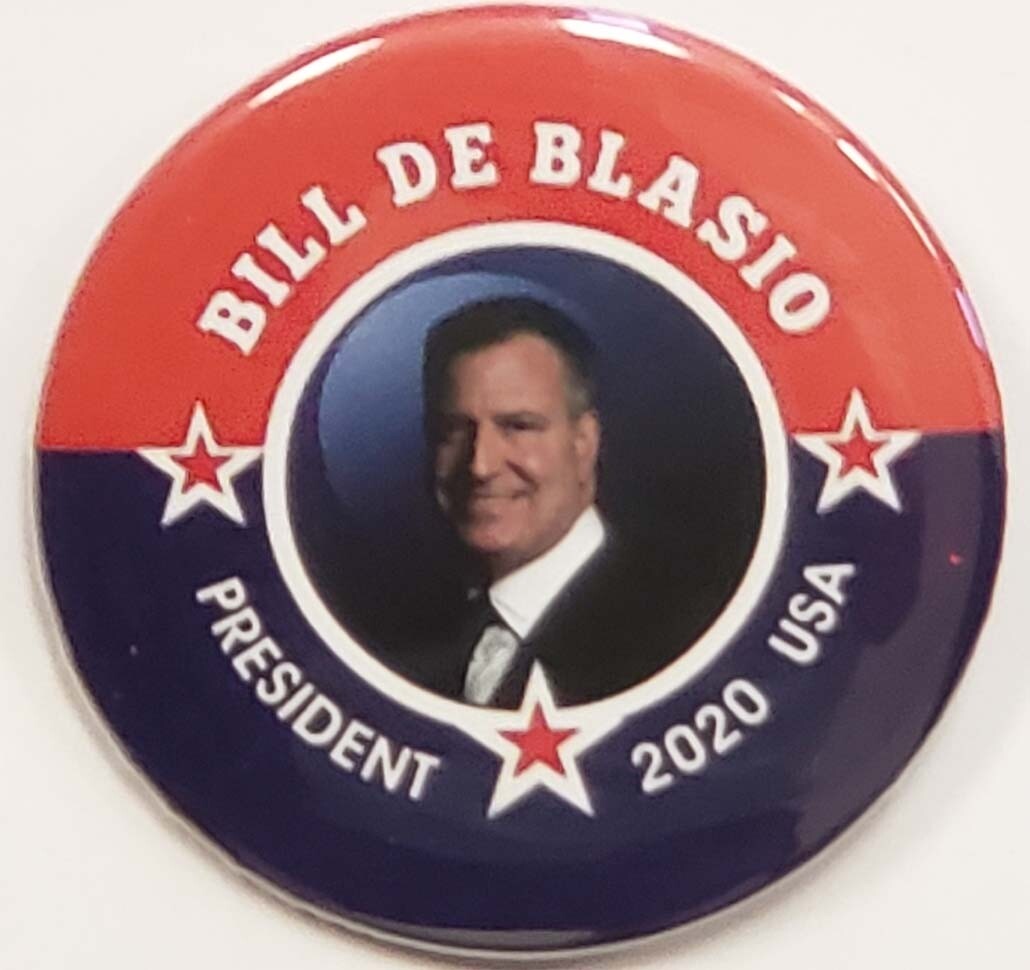 2020 Bill de Blasio For President Campaign Button
