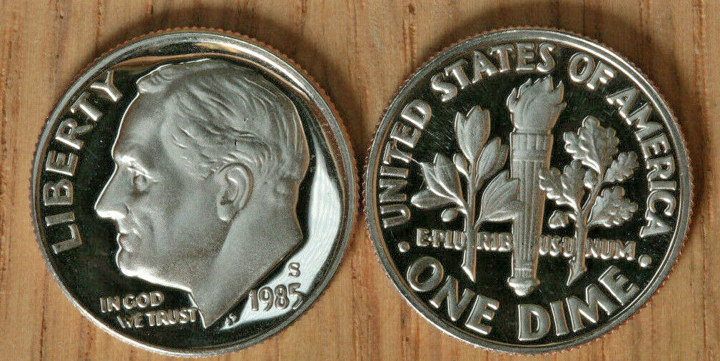 1985 S Proof Roosevelt Dime