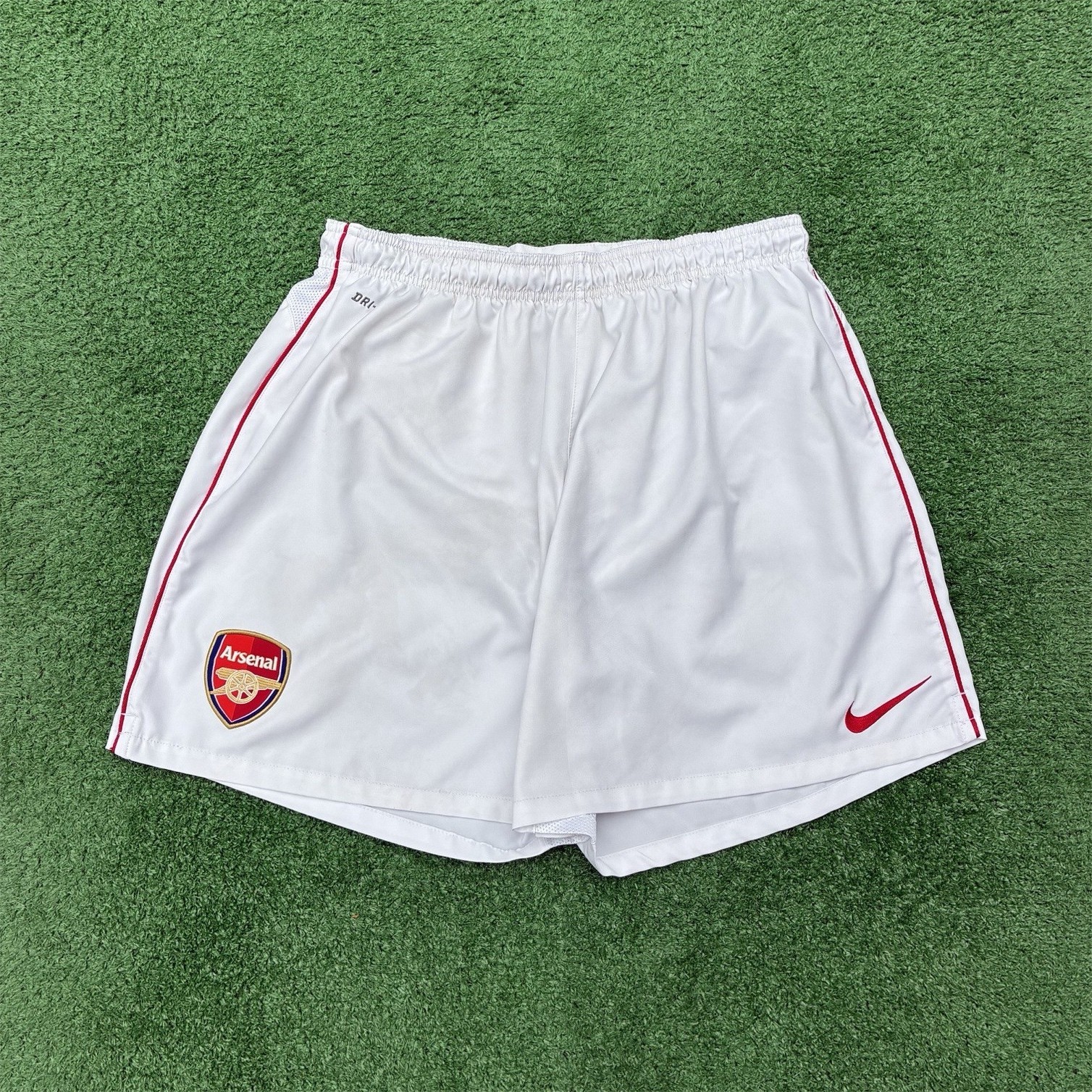 Nike Arsenal FC 2010/11 Home Shorts Dri Fit Athletic Performance Mens Sz L