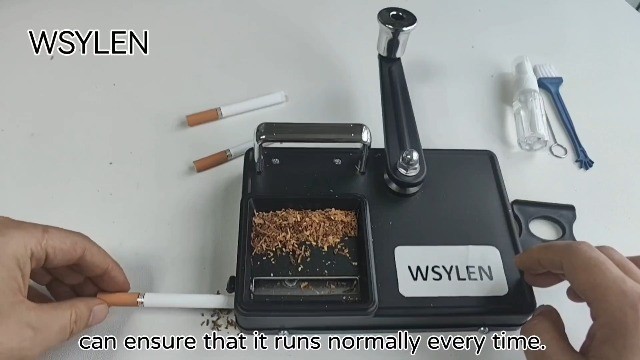 Manual Cigarette Rolling Machine with Storage, Dual-Track for 8mm Cigarettes, Bl