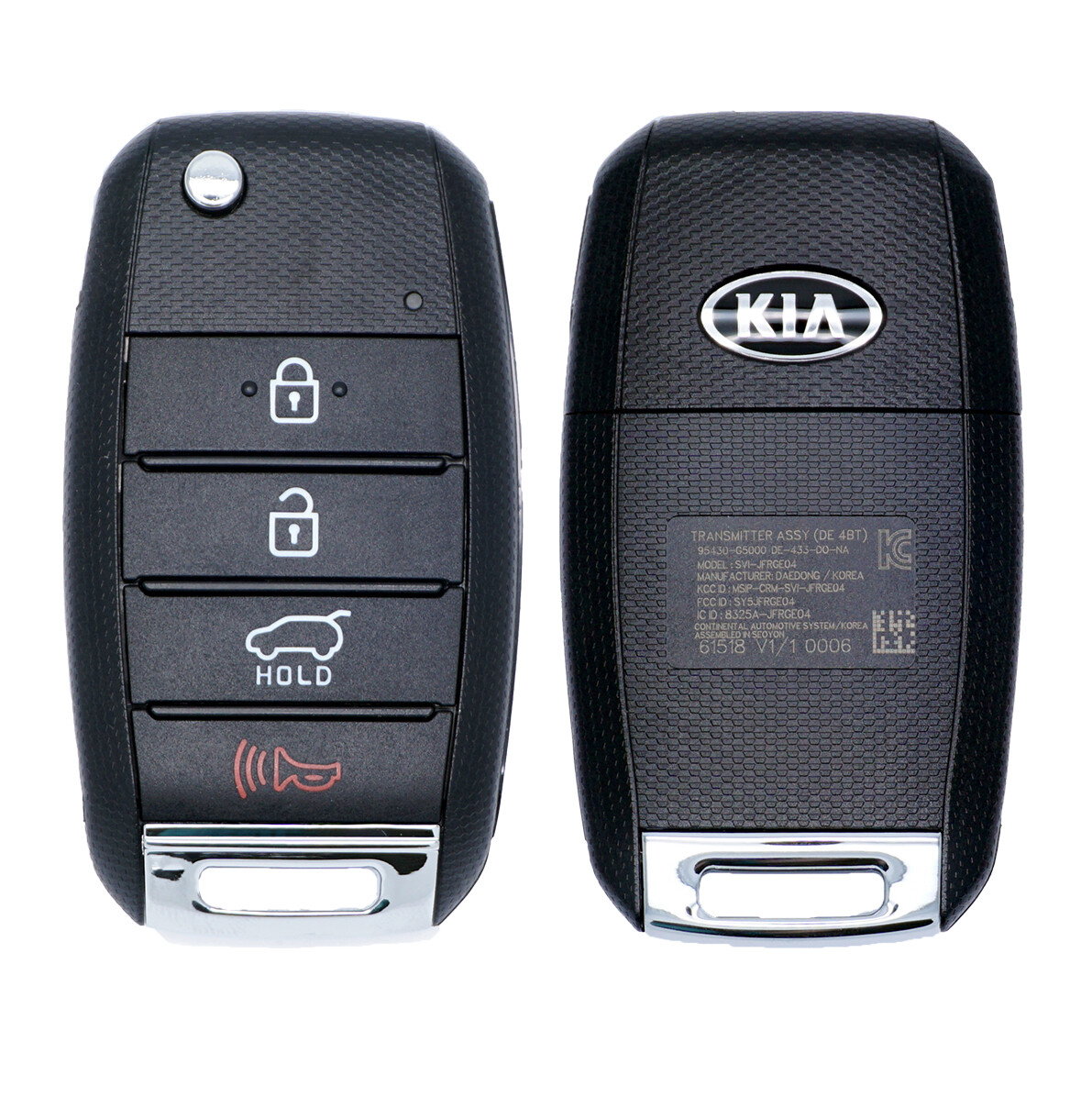 2017-2019 KIA NIRO FLIP KEY REMOTE FOB TRANSMITTER 95430-G5000 SY5JFRGE04 DE 4BT