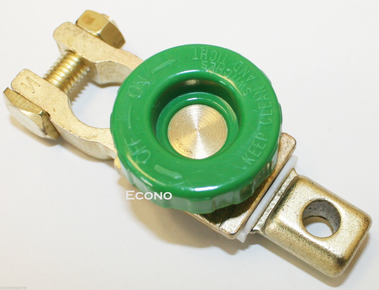 Lot 4 Auto Battery Terminal Disconnect Switch Link Brass Universal Fit