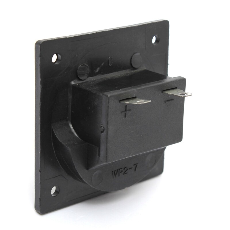 2x Subwoofer 2Wire Way Square Speaker Box Sub Push Spring Terminal Connector NEW