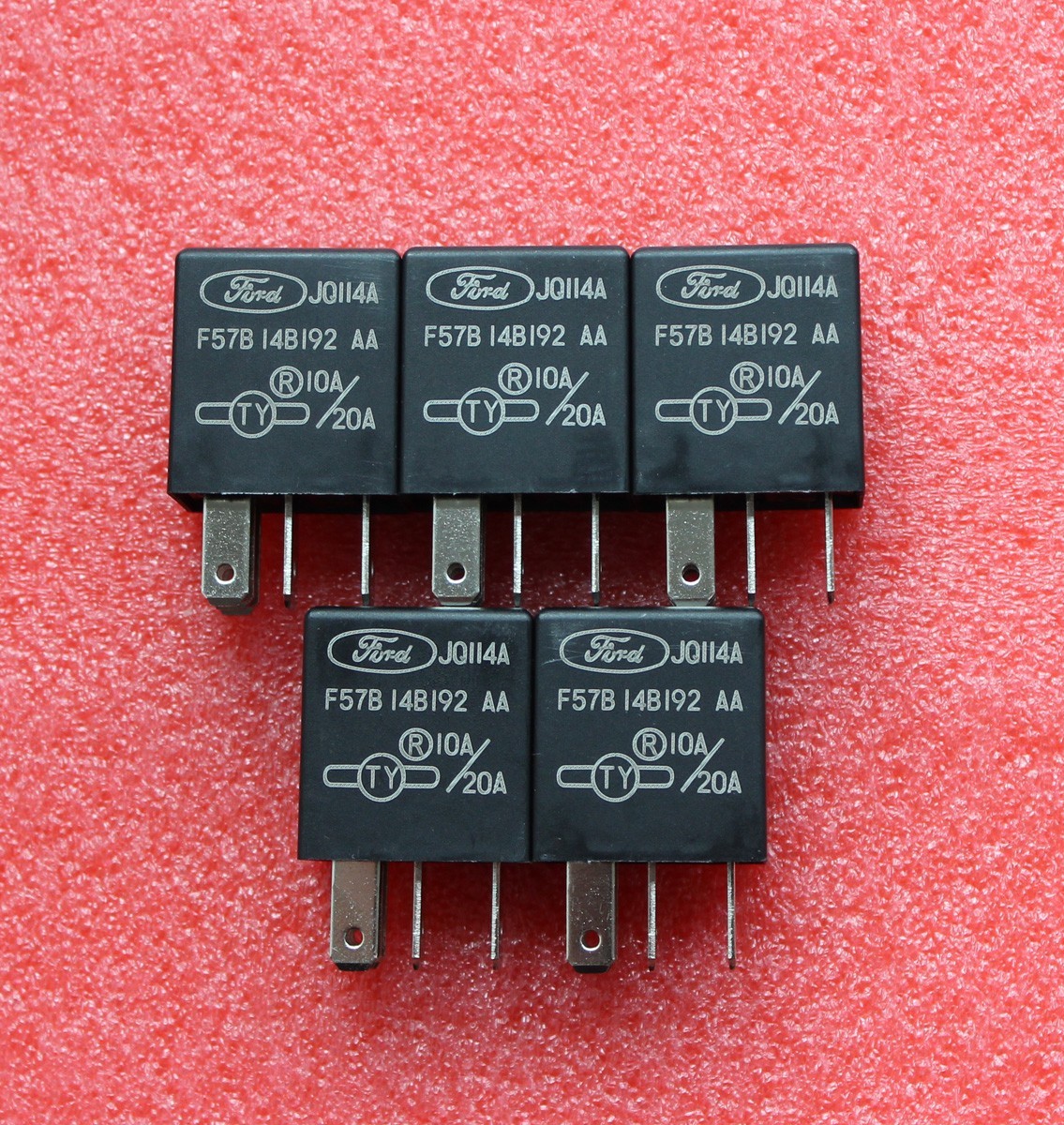 5pcs F57B 14B192 AA Multi-Purpose Relay 10A/20A 12VDC 40 Amps 5Pins F57B14B192AA