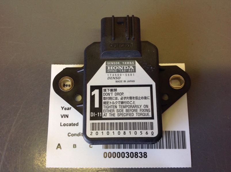 Yaw Rate Sensor 39960-TA0-A01 Fits 2008-2012 Honda Accord 29877