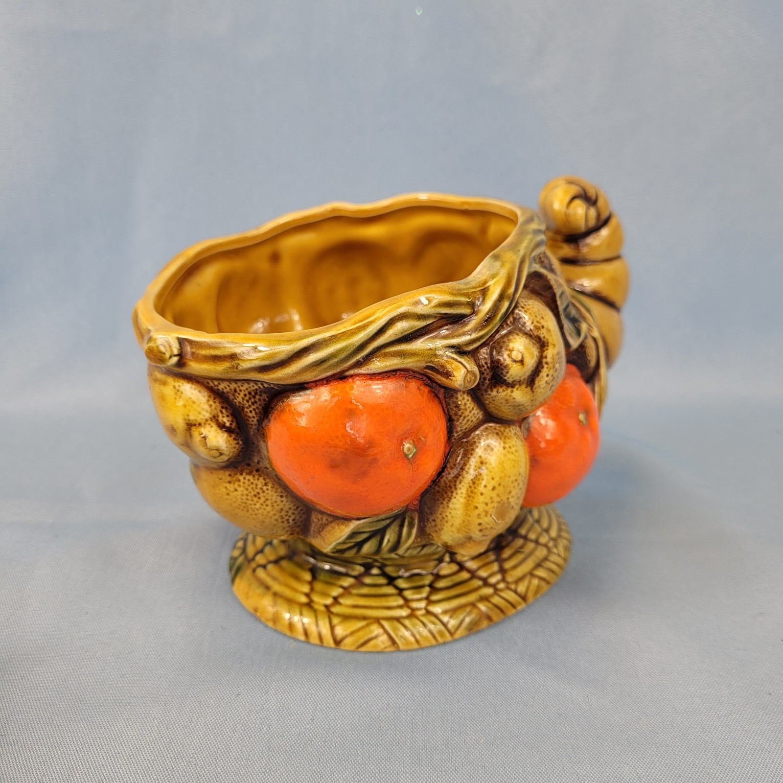 Inarco Cornucopia Planter E-4616 Fruit Harvest Ceramic Vase Japan