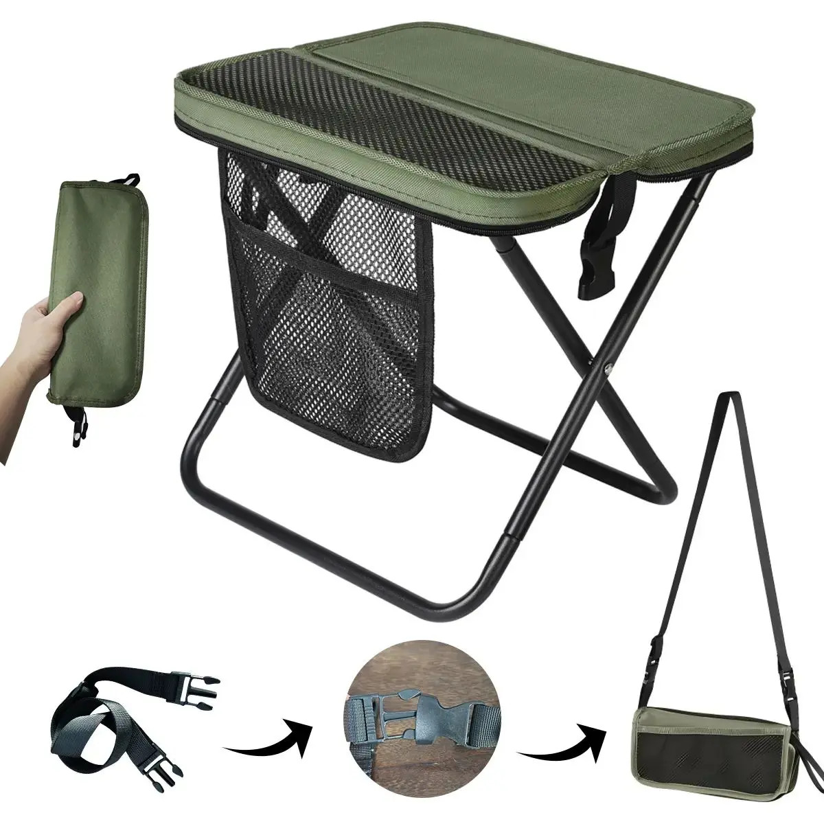 【Outdoor Essentials】 Ultra Light 1.5lbs Portable Folding Heavy Duty 500lbs Load