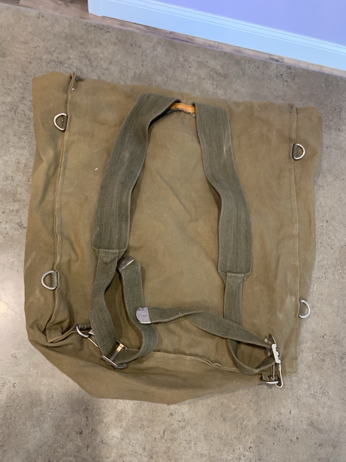 Vintage A Line Military Bag By Academy
