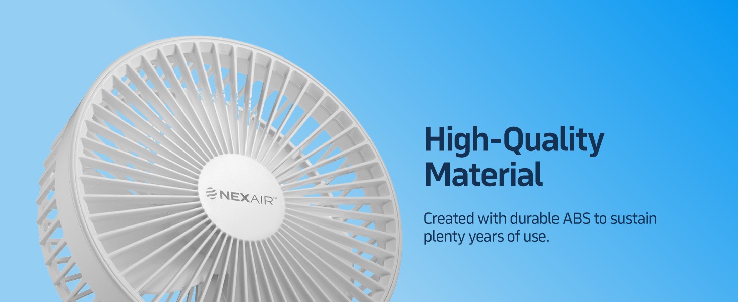 8" Foldable Fan, Oscillating 4 Speed Portable Fan Adjustable Height