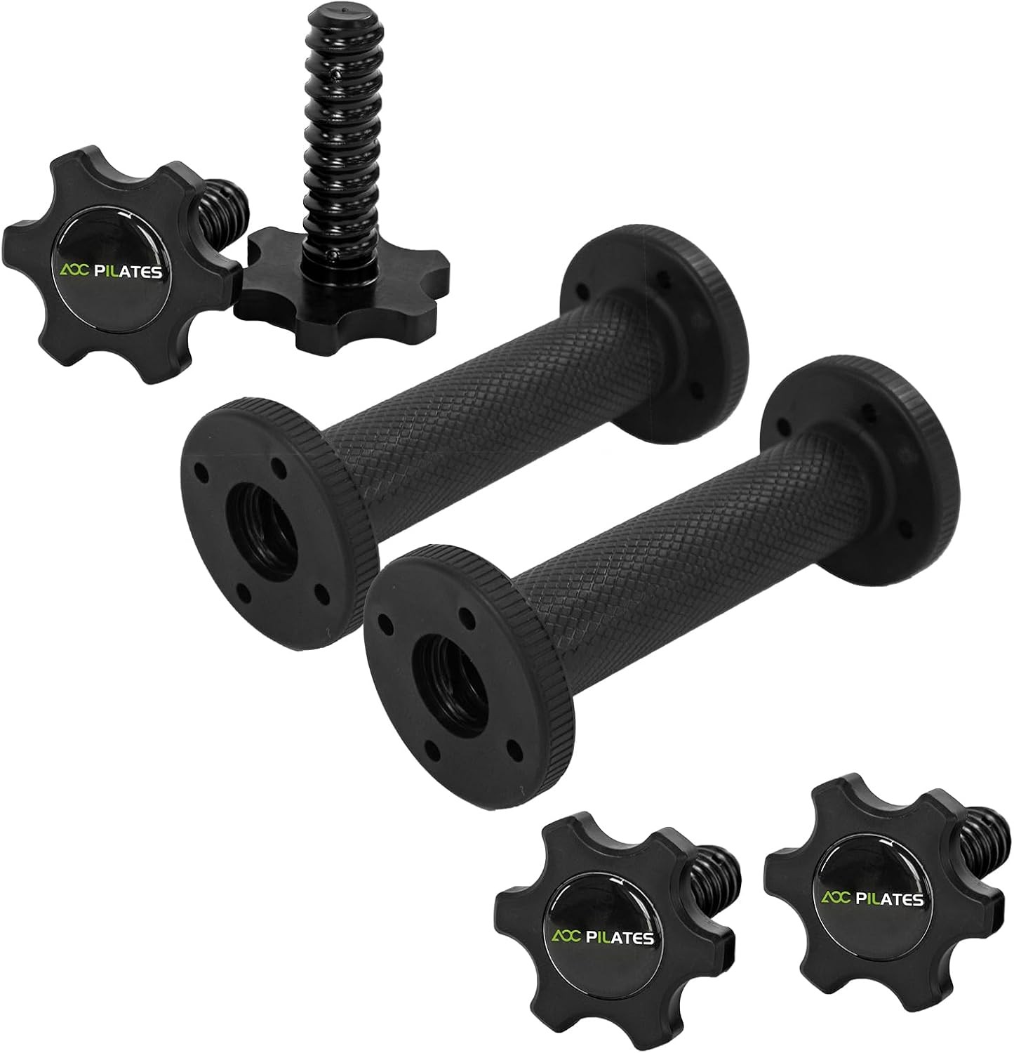 Dumbbell Handles Pair Universal Handle, Adjustable Dumbbell Bar Fit 1" Plates, S